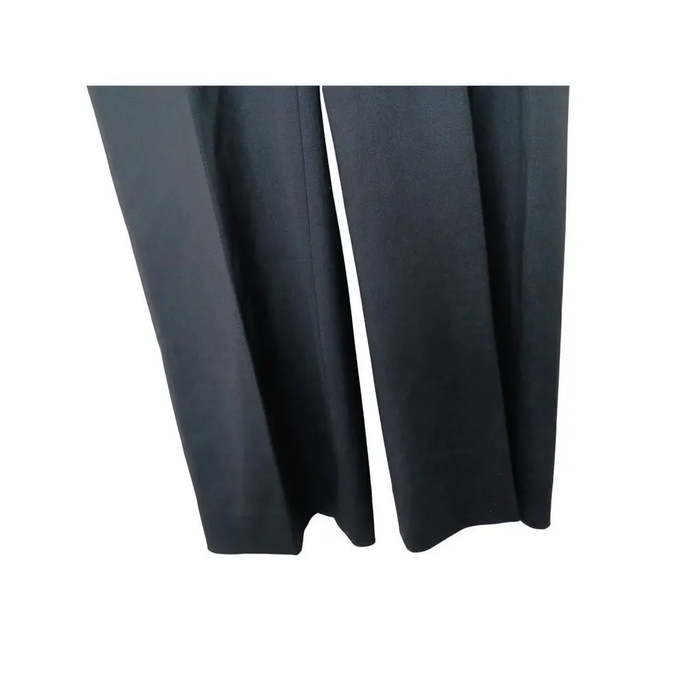 Lauren Ralph Lauren Petite Women’s Black Dress Pants Size 8P Wool Blend Wide Leg